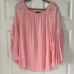 Fever Pink Ruffled Women's Blouse